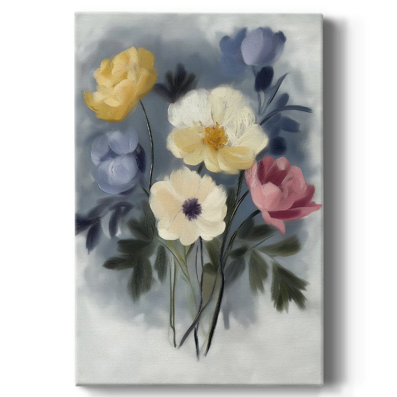 Toile tendue à motif floral CCVI Gallery - prête à être accrochée, H 18 po x l 12 po