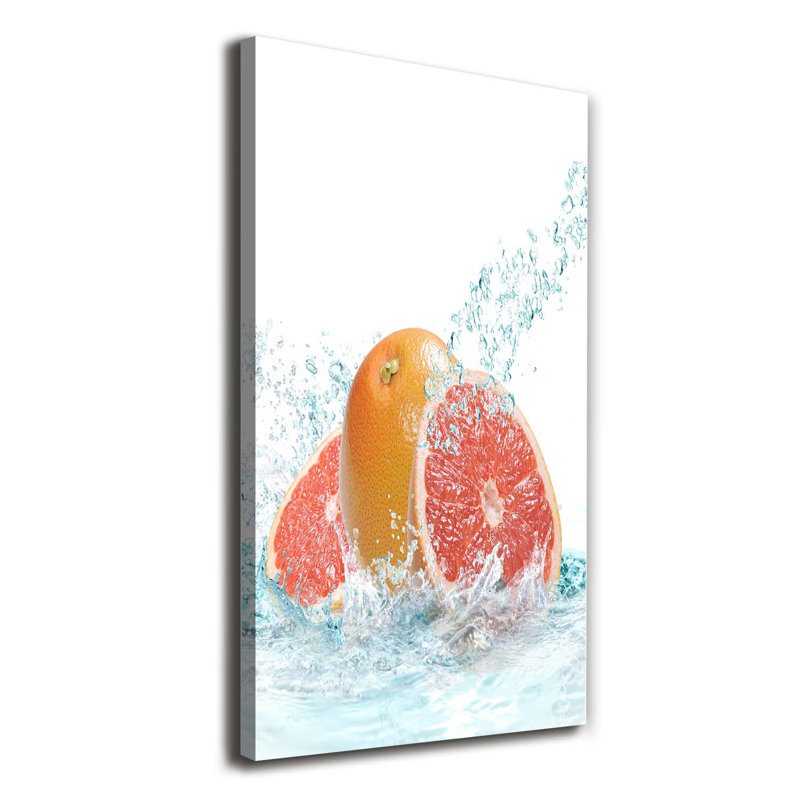 Grapefruit - Wrapped Canvas Print