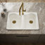 Hartland 33" L x 22" W x 9-5/8" Double Basin Drop-In Kitchen Sink-6917990-19195532