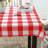 Wolsingham Gingham 100% Cotton Square Tablecloth-1110697332-1083442153