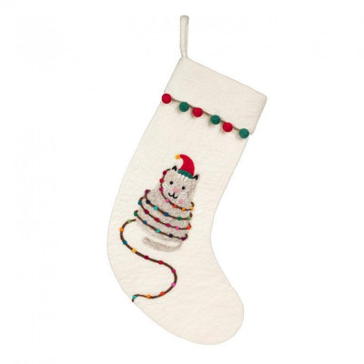 Chaussette de Noël pour chat