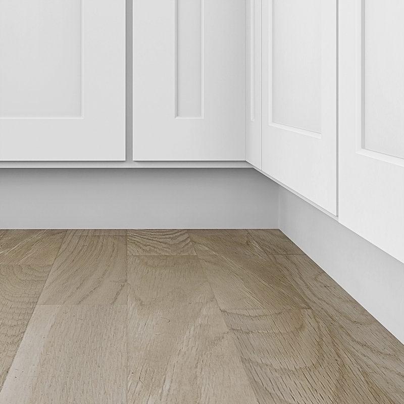Panneau de pied de meuble Sinber blanc, L 96 po x H 4,5 po, Blanc