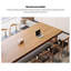 Table de conférence rectangulaire en bois massif Minimalist Modern-2095361237