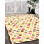 Tapis crème/rose/brun zone contemporaine-838729373