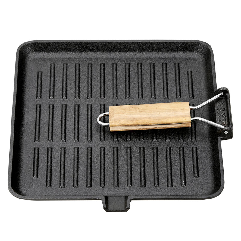 Cast Iron Grill & Griddle Pan