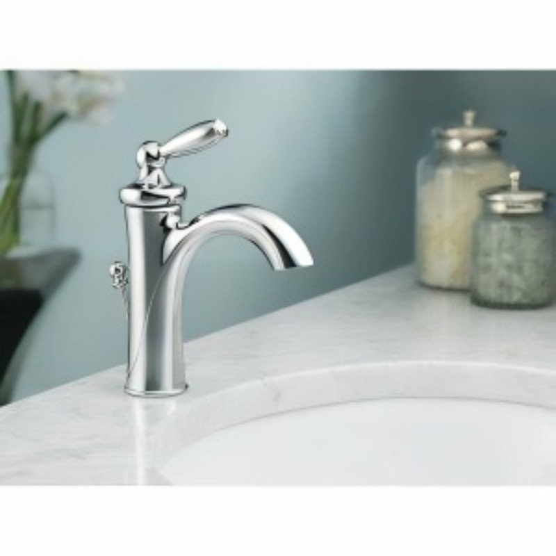 Robinet de salle de bain monotrou avec ensemble de bonde Brantford, Chrome