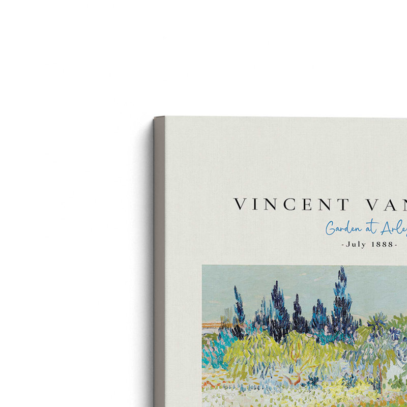 Jardin Van Gogh à Arles v2, Toile tendue, H 18 po x l 12 po