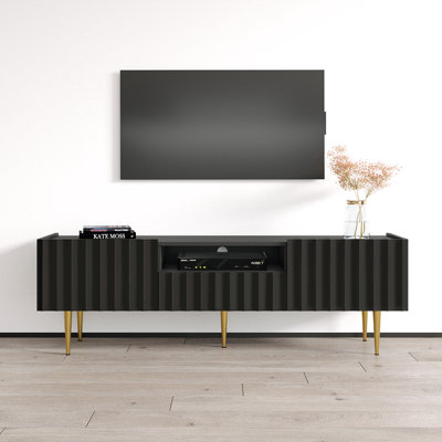 Gavette 63" Modern TV Stand with High Gloss Finish