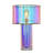 Glass Table Lamp - Margot Iridescent Pink Finish - Pearlescent Pink Shade