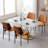 Jianny Unfinished Faux Leather Dining Chair With Walnut Bentwood-322502686