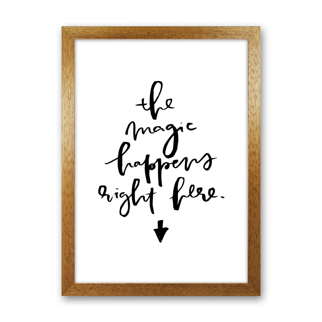 The Magic Happens Right Here by Planeta444 - Print