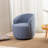 Swivel Accent Armchair Barrel Chair With Powder Coating Metal Ring-1135975773