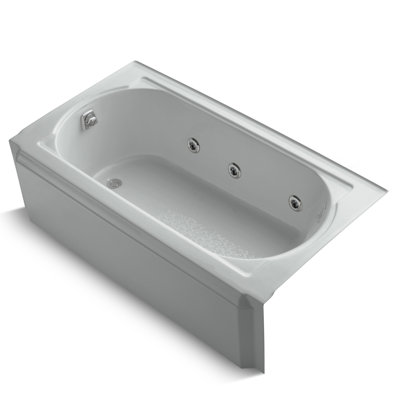 Memoirs Alcove 60" x 33.75" Whirpool Bathtub