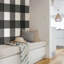 Charcoal Farmhouse Plaid Peel And Stick Wallpaper