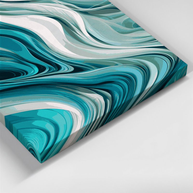 Art numérique sur toile, abstraction numérique, H 20 po x l 30 po