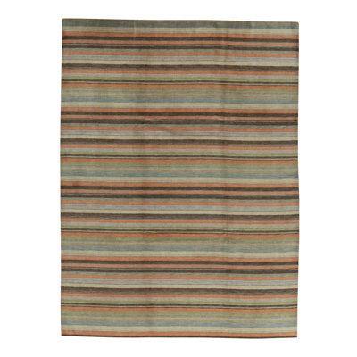 Gabbeh Wool Striped Area Rug