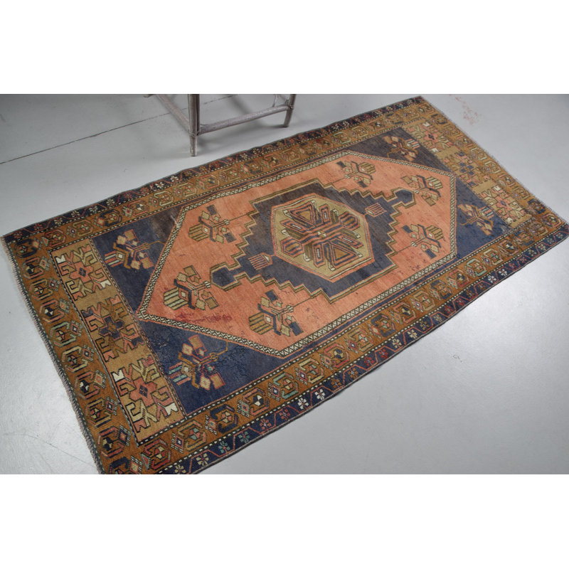 Tapis turc authentique authentique fabriqué à la main en laine pour intérieurs bohémiens et orientaux