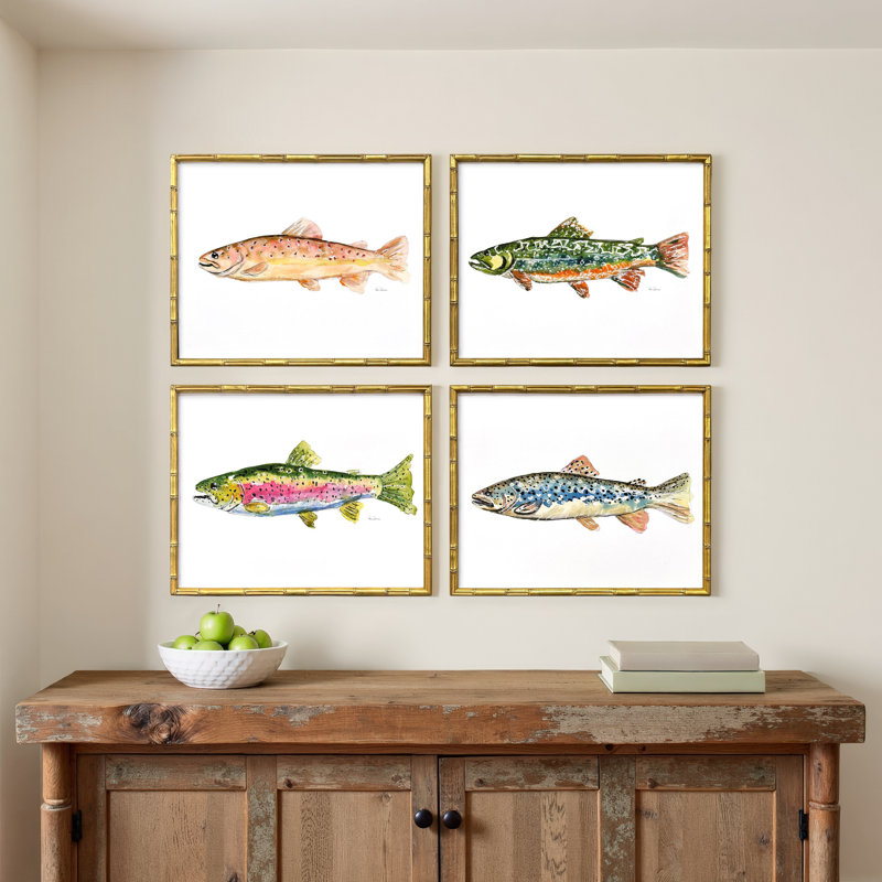 Colorful Trout Framed Art