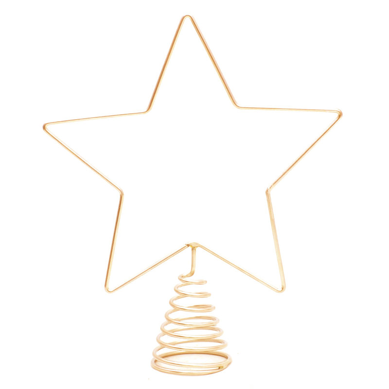 Gold Star Christmas Tree Topper