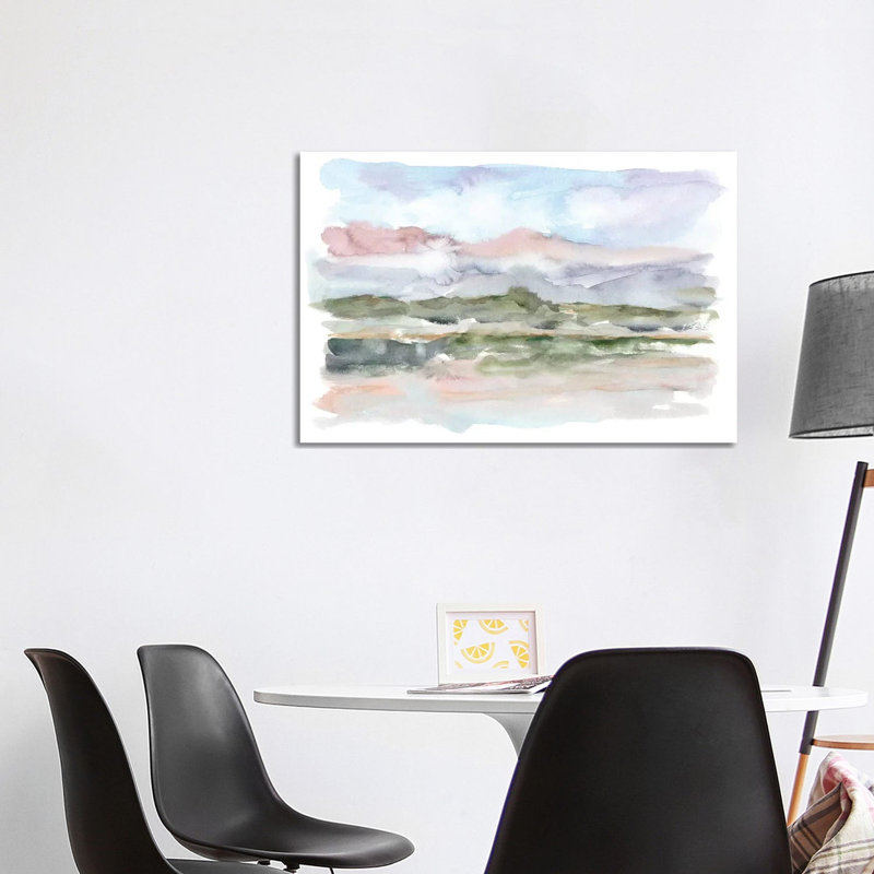 Mountain Watercolor V by Ethan Harper - Wrapped Canvas Print, 101.6 cm H x 66.04 cm W x 1.91 cm D