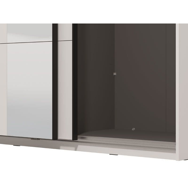 Cashlynn Manufactured Wood Wardrobe, White 