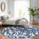 Premium Machine Washable Prisco Navy Rug