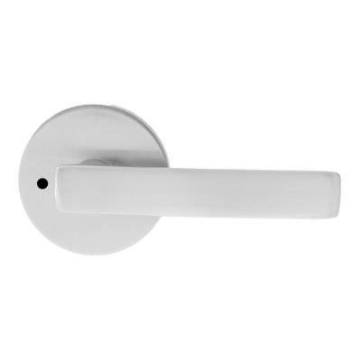 Levier Bravura 940-6 d'intimité sur rose rond contemporain en nickel satiné Bravura