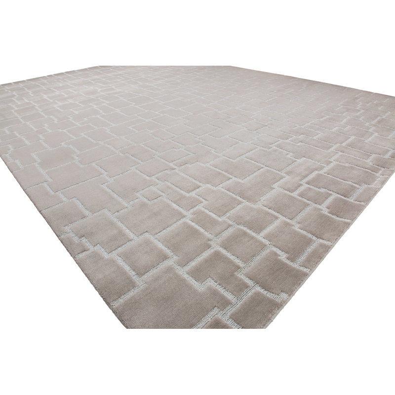 Tapis en vison noué à la main Ritz, Rectangle de 10 pi x 14 pi