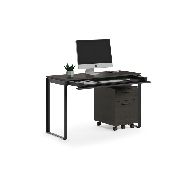 Linea™ Writing Desk, Charcoal Stained Ash