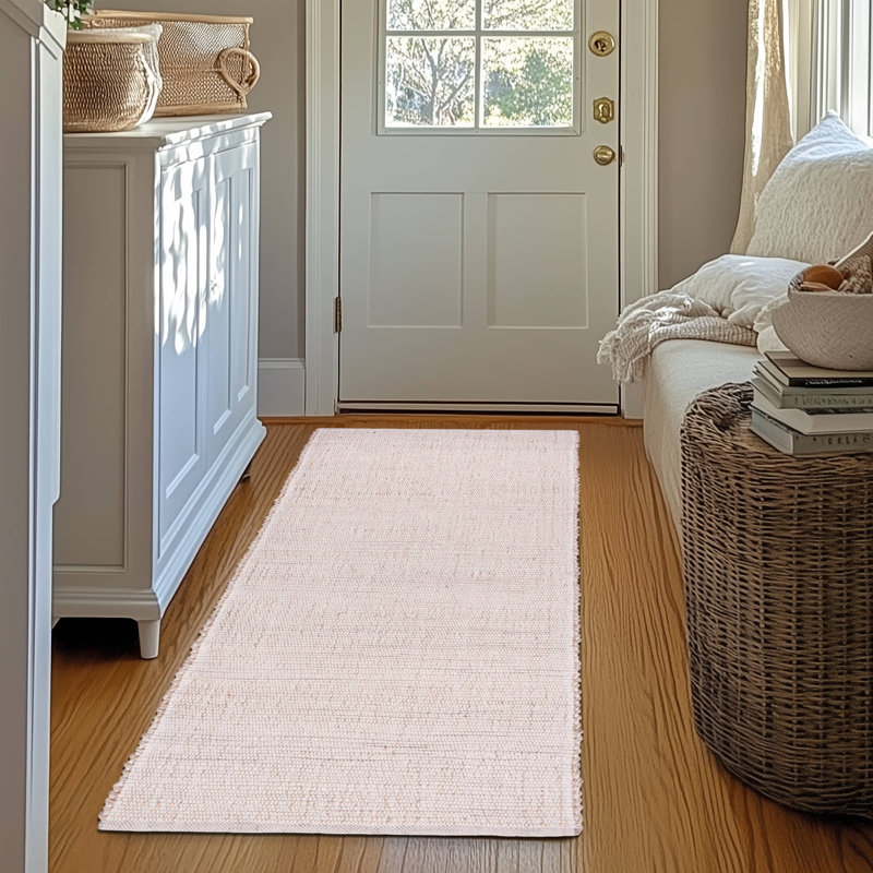 Colston Jute and Cotton Braided Farmhouse Rug, Runner 2' x 6'