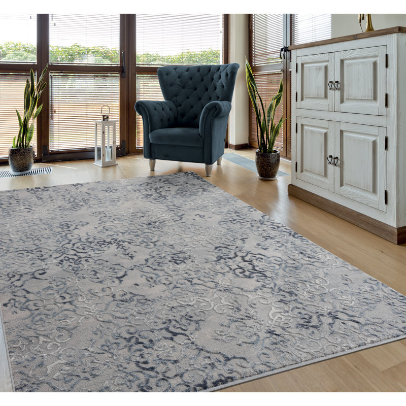 Askov Faux Leather Camouflage Indoor Rug, Rectangle 1'11" x 3'