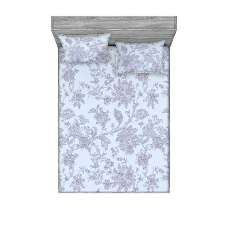 Drap-housse et taie décorative Ambesonne, Ensemble de draps très grand californien avec 2 t