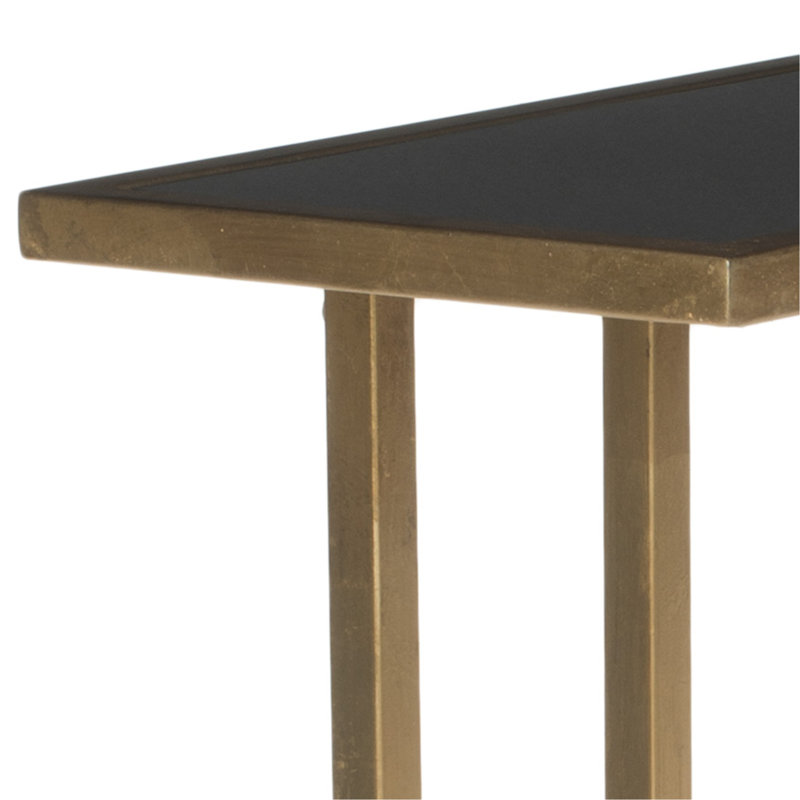 Table de bout Oxendine C, Doré / Noir