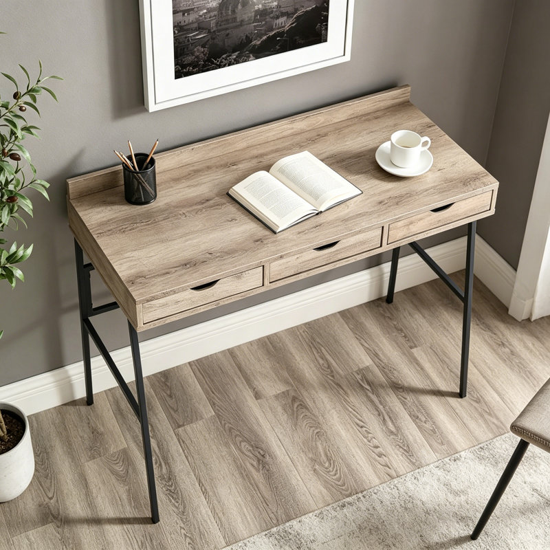 Console Nordic Minimalist, Bois naturel, H 29,5 po x l 47,2 po x P 23,6 po