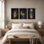 «White Ghost On Crescent Moon Swing» et ensemble de 3 toiles d'Halloween-1512880081