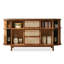 Buffet en bois massif et rotin de style Wabi-sabi-1490872532