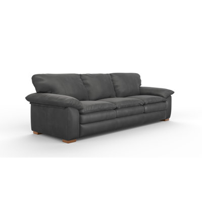 Boulder 116" Deeper and Wider 100% Full Top Grain Leather Sofa