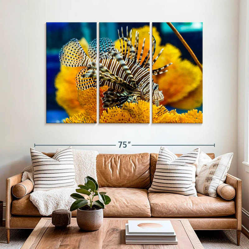 Saltwater Fish, 42" H x 65" W