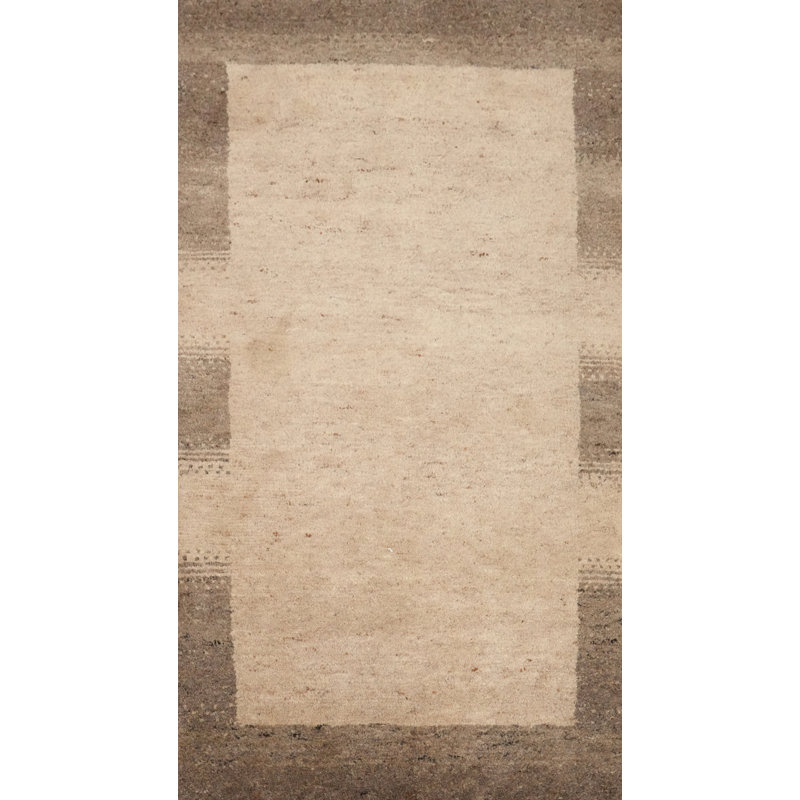 Handmade Wool Gabbeh Oriental Runner Rug 2x5