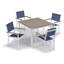 Table de salle à manger carrée 39 po Travira-154664610-196580008
