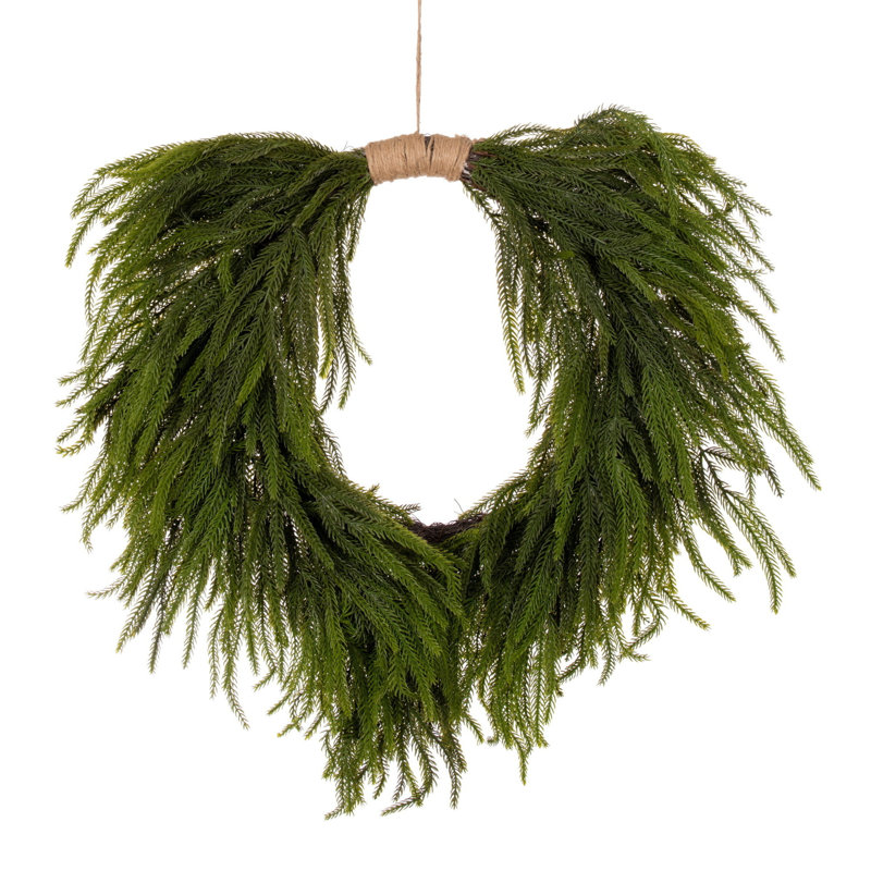  Couronne de pin verte 24 po., 24 po x 24 po 