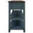 Retro Design Console Table With 3 Drawers And 2 Open Shelves – Pine Solid Wood Frame For Living Room, Entryway