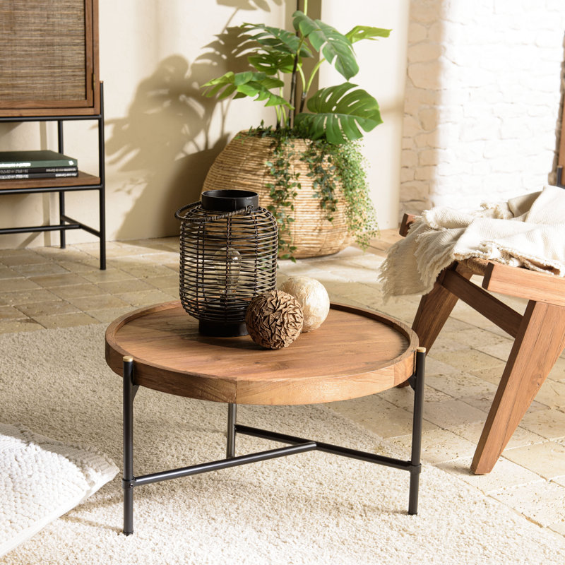 Aalderk Three Leg Coffee Table, 30cm H x 56.5cm W x 56.5cm D