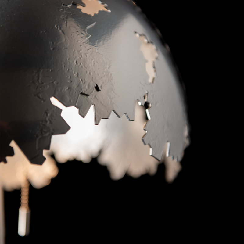 Pangea Standard Table Lamp by David Martin, Lilac Marble, Sterling