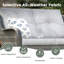 Chaise de patio en osier avec coussins et accoudoirs courbés-48982445