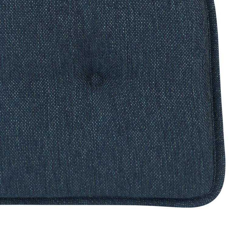 Non-Slip Solid Dining Room And Kitchen Seat Cushions, 16 X 15 X 2 Inches, Indigo