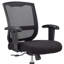 Chaise de bureau noire pivotante réglable