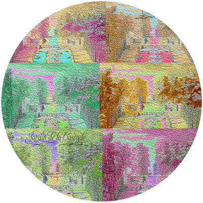 Jardin Tuilleries Brights 16'' Vinyl Placemat
