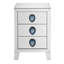 Table de chevet 3 tiroirs Lopes