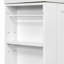 Meuble-lavabo de 20 po avec lavabo en céramique, armoire de rangement en panneau de fibres à densité moyenne avec tiroir, tablette latérale et poignée dorée - Meuble-lavabo moderne peu encombrant pour les petites salles de bain-130575723